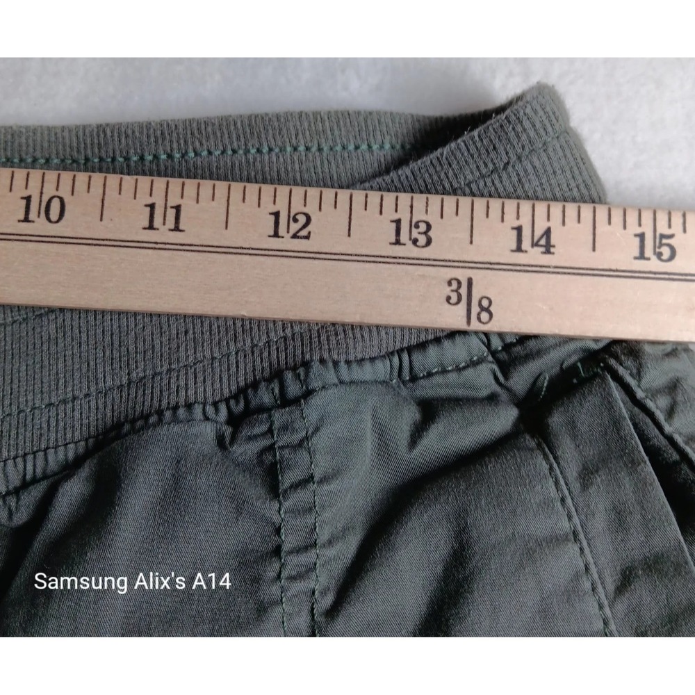 Eddie Bauer Women Pants Size 8 Mility Green Cargo Capri‎ Hiking Cotton Blend - Picture 8 of 11